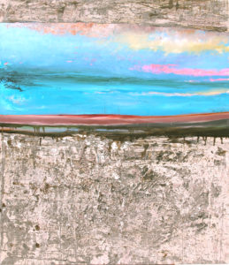 OLTRE ALBA - fabio Mariani- 123 x 144 cm -olio e materia su tela- anno 2013